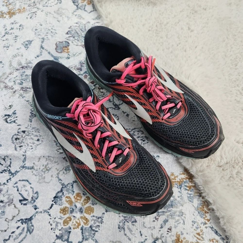 Brooks Glycerin 15 Running Shoes Super DNA Black Pink 1202471B099 US 9 - Picture 2 of 12